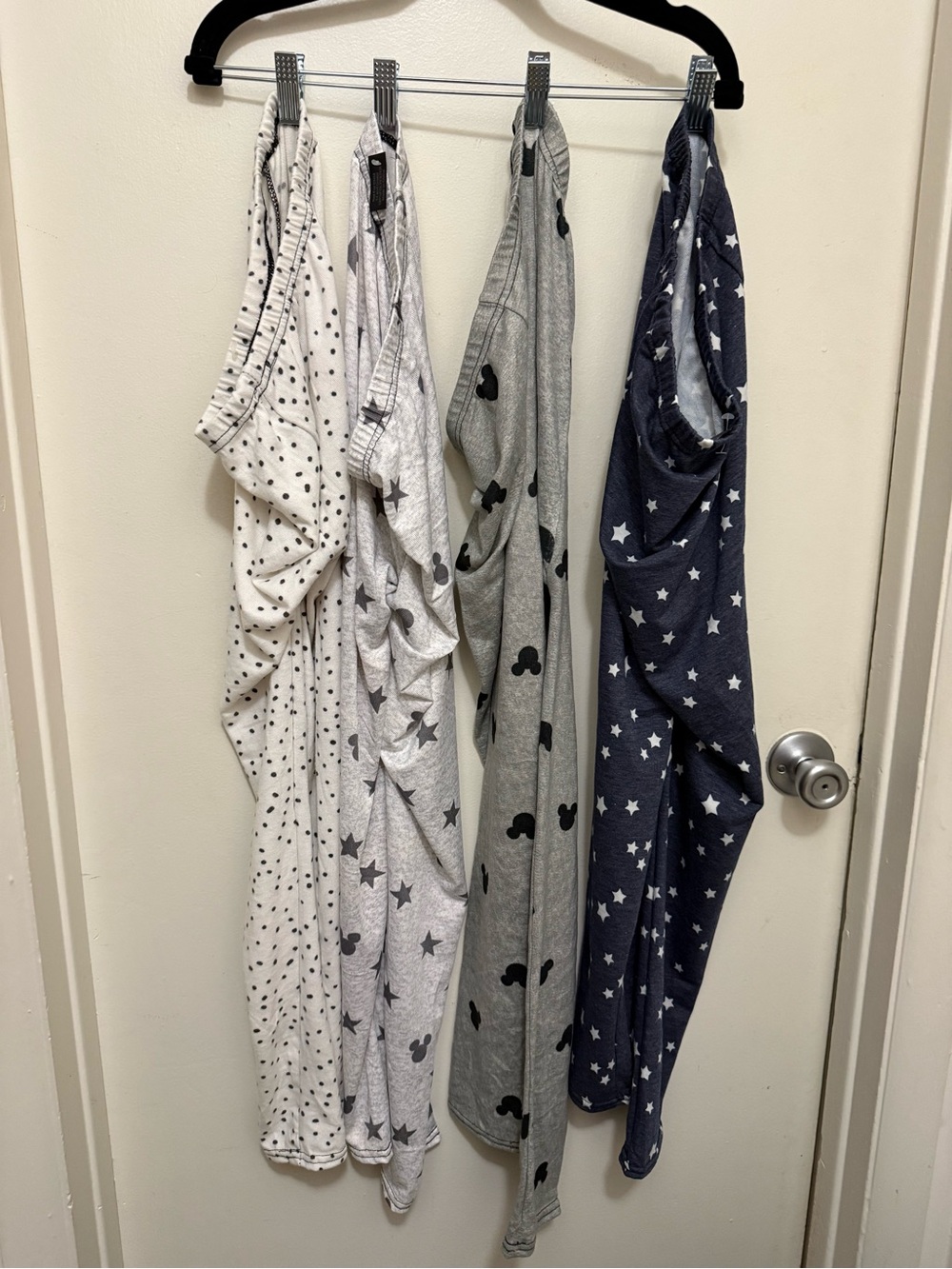 Chuns Kids Star & Dot Pajama Pants - Navy, Gray, Light Gray, Ivory All 4